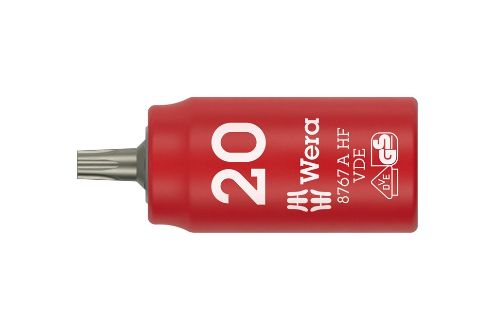 Steckschlüsseleinsatz 8767 A VDE HF 1 4 Zoll TX 20 L.36mm WERA