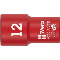 Steckschlüsseleinsatz 8790 A VDE 1 4 Zoll SW 12mm L.41mm WERA