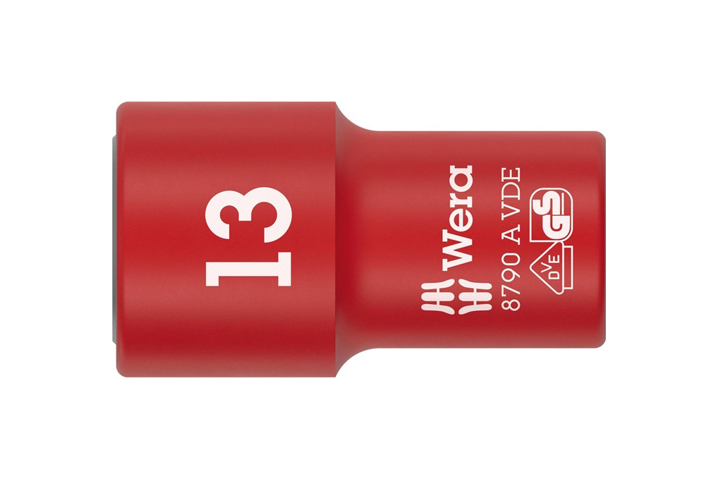 Steckschlüsseleinsatz 8790 A VDE 1 4 Zoll SW 13mm L.41mm WERA