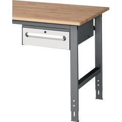 Unterbauschrank H175xB440xT600mm anthrazitgrau lichtgrau 1 Schubl.Einfachauszug