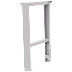 Werkbankfuß verstellb.H719 1019xB150mm lichtgrau BEDRUNKA HIRTH