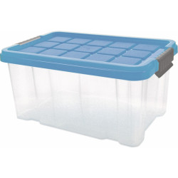 Kunststoffbehälter eck.5l PP transp.L300xB190xH140mm m.Deckel MAIER