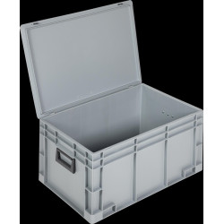 Ku. Koffer L600xB400xH333mm PP 2 Griffe Schiebeverschluss grau 62,2l LOCKWEILER Ku. Koffer L600xB400xH333mm PP 2 Griffe Schiebeverschluss grau 62,2l LOCKWEILER