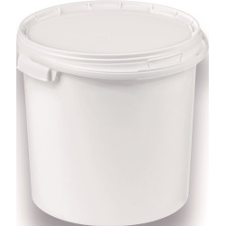 Eimer 15l PP weiß Bügelgr.u.Stülpdeckel D.308mm H.316mm