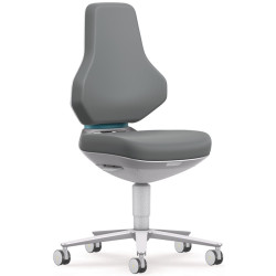 Arbeitsdrehstuhl TEXON Rl.Skintec grau