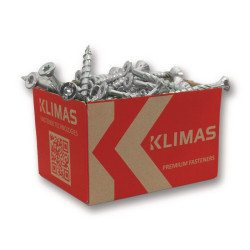 Spanplattenschr.4,5x40 Senkkopf hell verz.TORX KLIMAS
