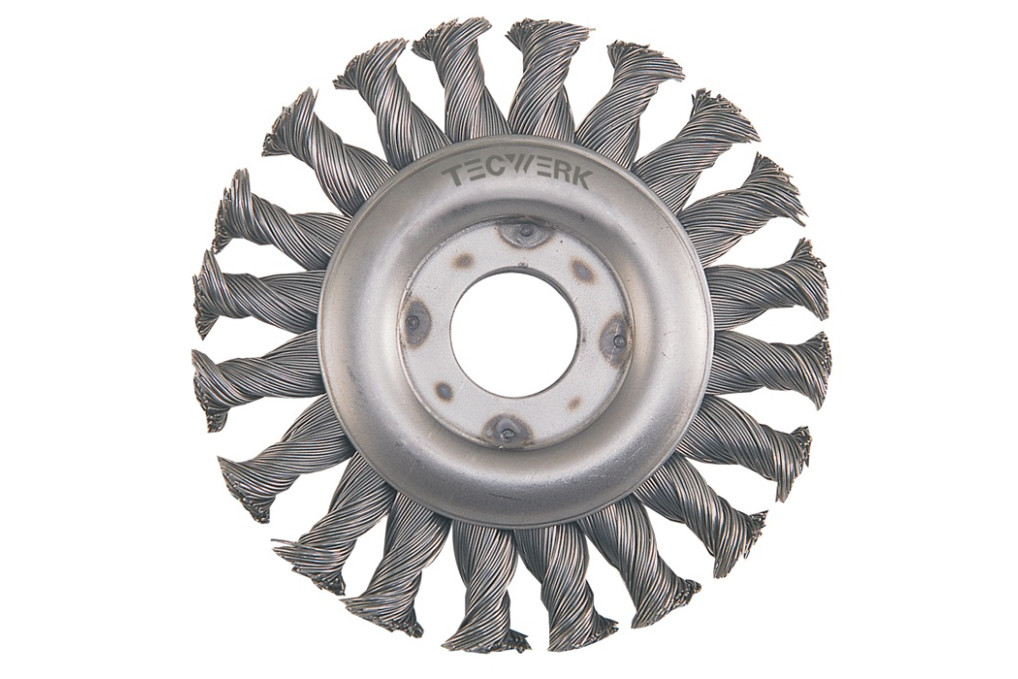 Rundbürste D.178mm Drahtstärke 0,5mm VA Draht 13mm 10000min ¹ TECWERK