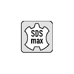 Spatmeißel L.300mm Schneiden B.80mm SDS max TECWERK