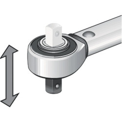 Drehmomentschlüssel 1 2 Zoll 60 300 Nm Skalenteilung 1 Nm TECWERK