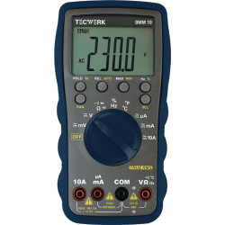 Multimeter DMM 10 0 600V AC DC TRUE RMS TECWERK