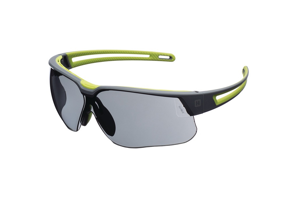 Schutzbrille Avatar Plus EN166,EN170,UKCA Bügel grau grün,Scheibe grau Schutzbrille Avatar Plus EN166,EN170,UKCA Bügel grau grün,Scheibe grau