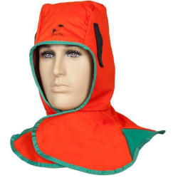 Schweißerhaube m.Klettverschluss orange EN ISO 11611:2015 Kl.1 A1 A2 WELDAS