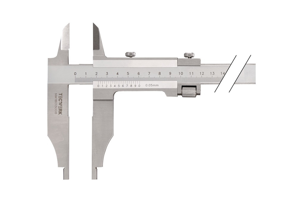 Werkstattmessschieber DIN 862 500mm m.Spitzen Schnabel L.150mm TECWERK Werkstattmessschieber DIN 862 500mm m.Spitzen Schnabel L.150mm TECWERK