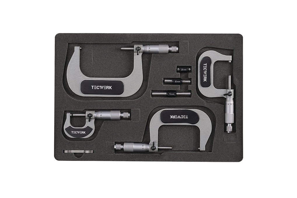 Bügelmessschraubensatz DIN 863 1 0 100mm TECWERK Bügelmessschraubensatz DIN 863 1 0 100mm TECWERK