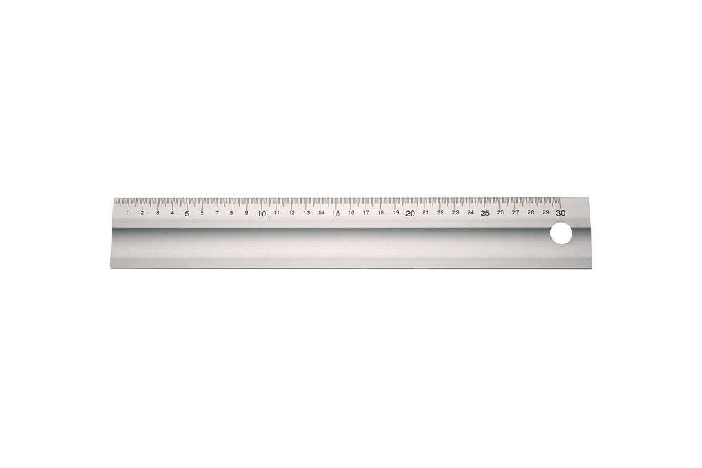 Lineal L.1000mm Alu.m.Griffmulde Q.50x5mm TECWERK
