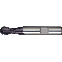Vollradiusfräser D.3mm Einsatz L.9mm VHM TiAlN HB Z.2 kurz TECWERK