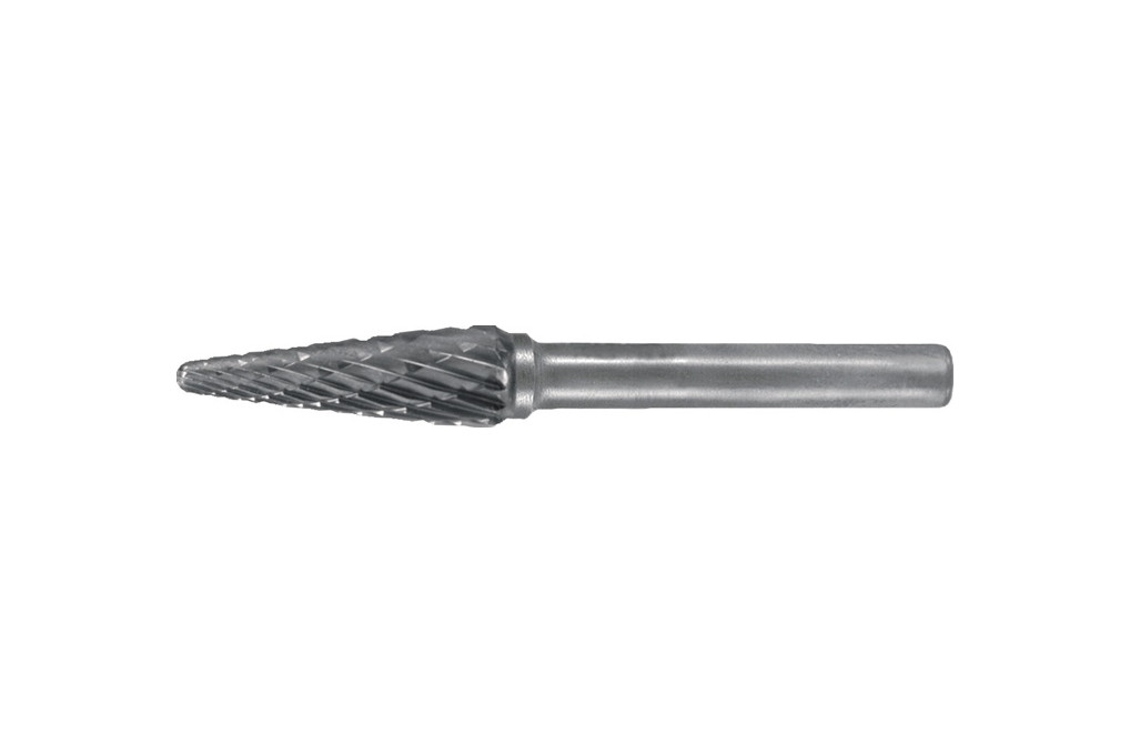 Frässtift SKM D.6mm Kopf L.13mm Schaft D.6mm HM Verz.Kreuz TECWERK