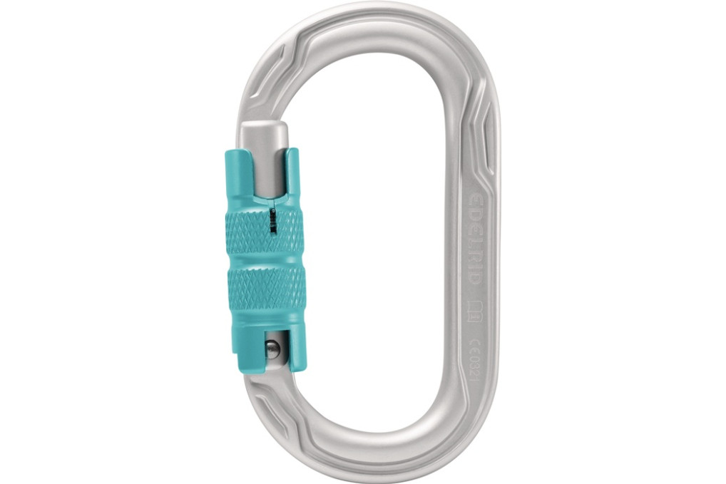 Karab.Oval Power 2500 Triple icemint L110xB64xDca.mm Alu.EN 12275,EN 362 EDELRID