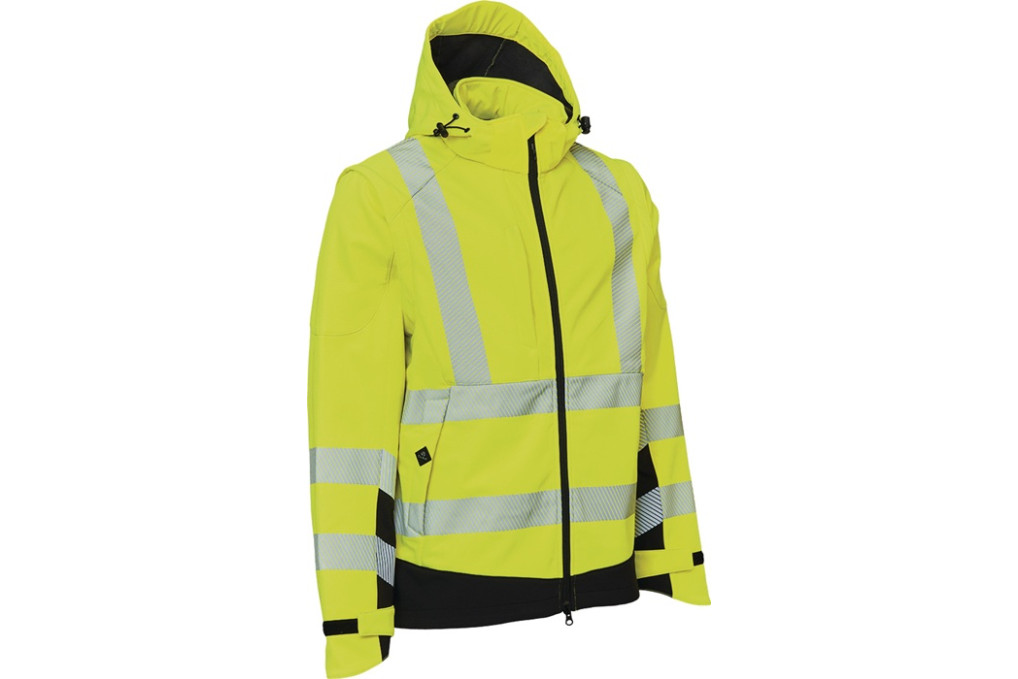 Warnschutz Softshelljacke VISIBLE XTREME Gr.XXL warngelb schwarz ELKA RAINWEAR