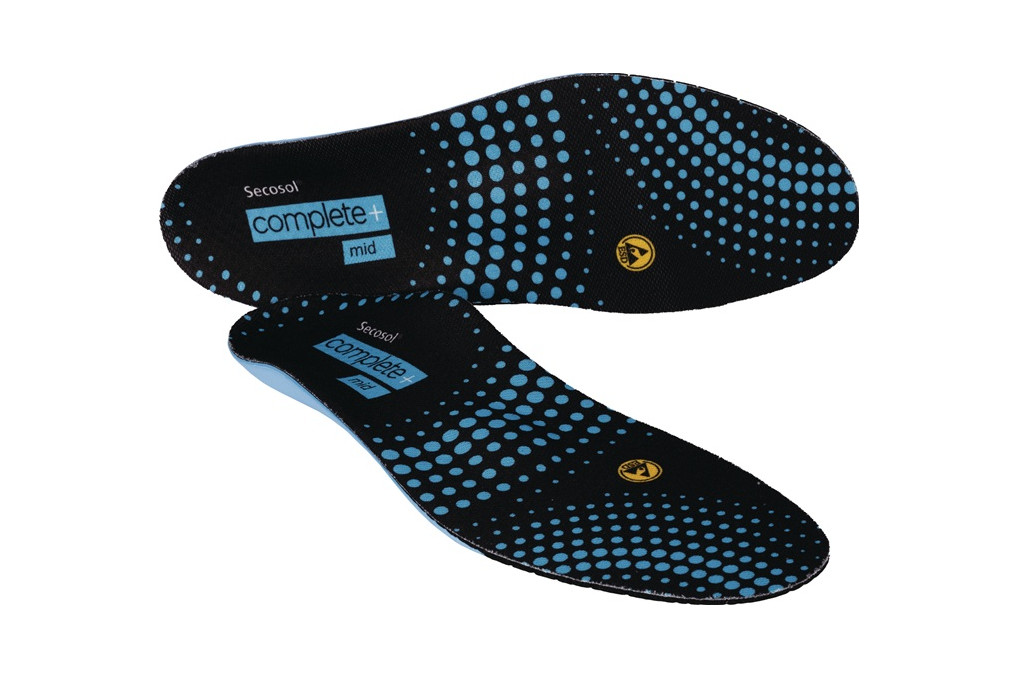 Einlegesohle Complete  mid Gr.43 schwarz blau SECOSOL