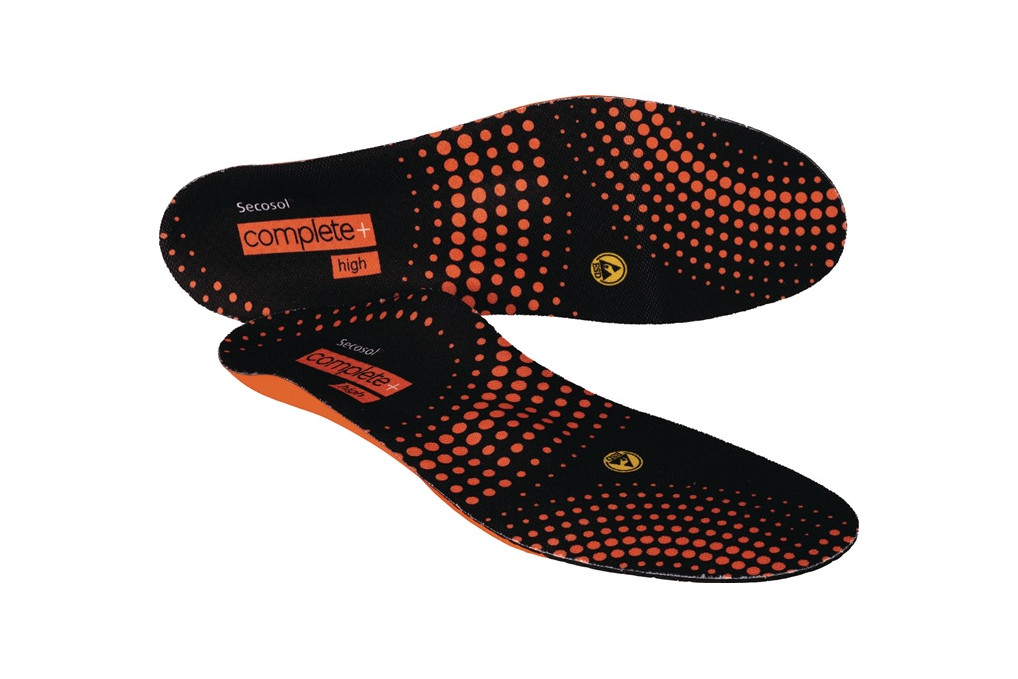 Einlegesohle Complete  high Gr.42 schwarz rot SECOSOL