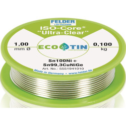Lötdraht ISO Core® UltraClear 1mm 100g Sn100Ni  FELDER