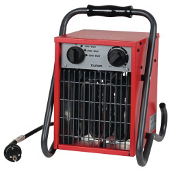 Elektroheizer 308,88 m³ h 1000 2000 3000 W 16 A EUROM