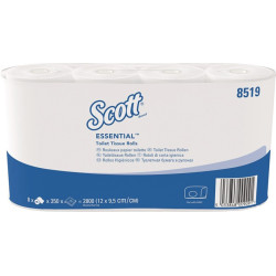 Toilettenpapier SCOTT® ESSENTIAL 8519 2 lag.,Kleinrollen 64 RL a 350 Blätter Toilettenpapier SCOTT® ESSENTIAL 8519 2 lag.,Kleinrollen 64 RL a 350 Blätter