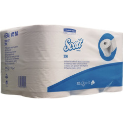 Toilettenpapier Scott 8518 3 lagig,Kleinrollen 36 RL à 350 Bl. 12600 Bl. SCOTT