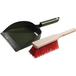 Kehrschaufelset m.Metallgriff Metall,lack.Bl.LxB1 Handfeger u.1 Kehrschaufel