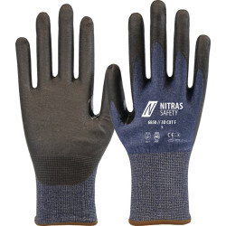 Schnittschutzhandschuhe 3D CUT F Gr.8 marineblau schwarz EN ISO 21420,EN 388