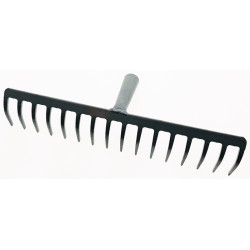 Gartenrechen Arbeits B.410mm Zinken L.70mm 16 Zinken o.Stiel KRUMPHOLZ