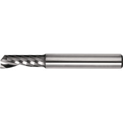 Einzahnfräser Typ W D.8mm VHM 25Grad HA Z.1 lang TECWERK