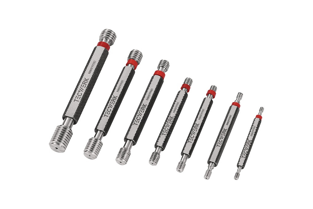 Grenzgewindelehrdornsatz 6H je 1 St.M3,M4,M5,M6,M8,M10,M12 f.M TECWERK