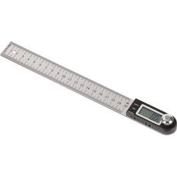 Winkelmesser Schienen L.200mm Abl.0,1Grad dig.TECWERK Winkelmesser Schienen L.200mm Abl.0,1Grad dig.TECWERK