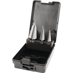 Blechschälbohrersatz 3 14 4 20 16 30,5mm HSS Co 3tlg.Ku. Kass.TECWERK