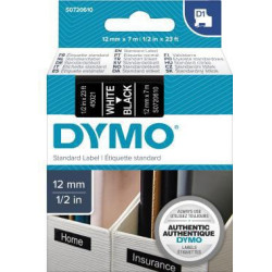 DYMO Schriftbandkassette D1 S0720610 12mmx7m ws auf sw