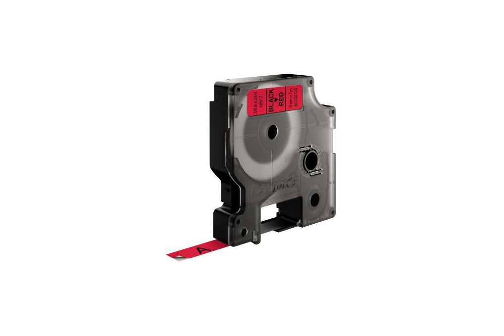 DYMO Schriftbandkassette D1 S0720720 9mmx7m schwarz auf rot