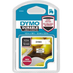 DYMO Schriftbandkassette D1 1978364 12mmx5,5m sw auf ws