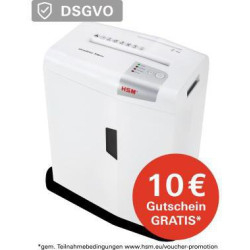 HSM Aktenvernichter Shredstar X6 pro 1046111 2x15mm weiß