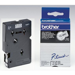 Brother Schriftbandkassette TCM91 9mmx7,7m laminiert sw auf fl