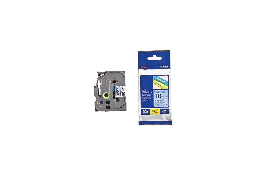 Brother Schriftbandkassette TZE541 18mmx8m laminiert sw auf blau