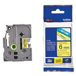 Brother Schriftbandkassette TZE611 6mmx8m laminiert sw auf ge