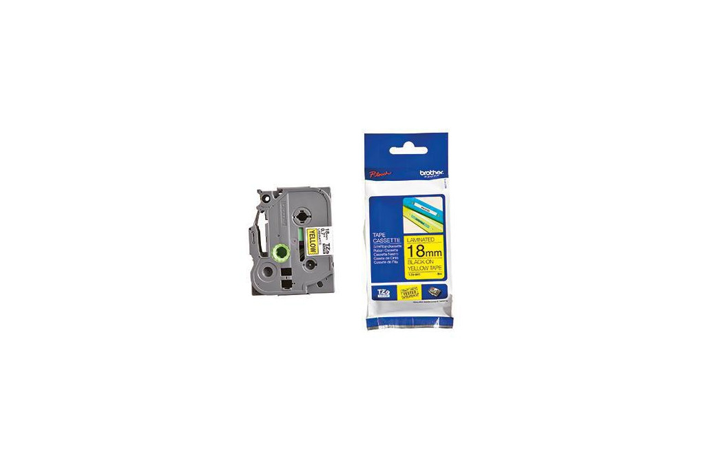 Brother Schriftbandkassette TZE641 18mmx8m laminiert sw auf ge