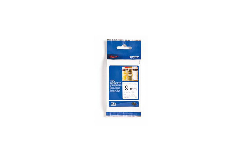 Brother Schriftbandkassette TZEN221 9mmx8m unlaminiert sw auf ws Brother Schriftbandkassette TZEN221 9mmx8m unlaminiert sw auf ws