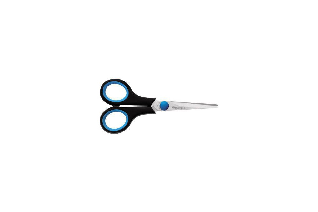 Westcott Schere Easy Grip E 30252 00 13cm Linkshänder blau
