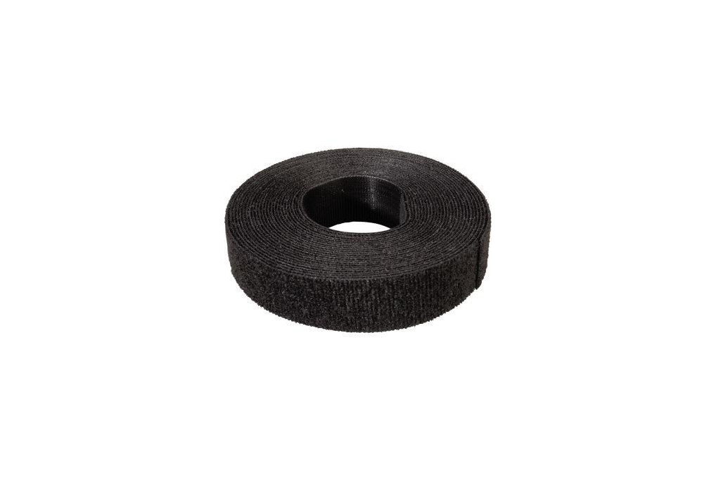 Klettband 5m unperf. sw