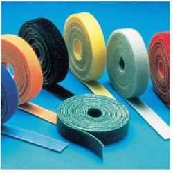 Klettband 5m unperf. sw