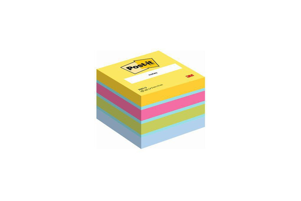 Post it Haftnotizwürfel Mini 2051 U 51x40x51mm 400Bl. sortiert