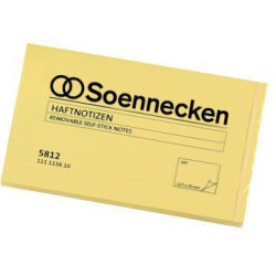 Soennecken Haftnotiz 5812 125x75mm 100Blatt gelb Soennecken Haftnotiz 5812 125x75mm 100Blatt gelb